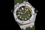 Royal Oak Offshore Diver 15720 IPF Best Edition Green Dial on Green Rubber Strap A4308 - Image 5