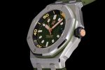 Royal Oak Offshore Diver 15720 IPF Best Edition Green Dial on Green Rubber Strap A4308 - Image 3