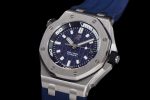 Royal Oak Offshore Diver 15720 SS ZF 1:1 Best Edition Blue Dial on Blue Rubber Strap A4308 - Image 3