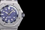 Royal Oak Offshore Diver 15720 SS ZF 1:1 Best Edition Blue Dial on Blue Rubber Strap A4308 - Image 4