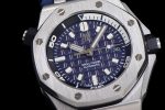 Royal Oak Offshore Diver 15720 SS ZF 1:1 Best Edition Blue Dial on Blue Rubber Strap A4308 - Image 5