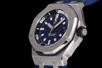 Royal Oak Offshore Diver 15720 SS ZF 1:1 Best Edition Blue Dial on Blue Rubber Strap A4308 - Image 6