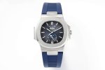 Nautilus 5726 Complicated SS PPF 1:1 Best Edition Blue Textured Dial on Blue Rubber Strap A324