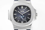 Nautilus 5726 Complicated SS PPF 1:1 Best Edition Blue Textured Dial on Blue Rubber Strap A324 - Image 2