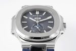 Nautilus 5726 Complicated SS PPF 1:1 Best Edition Blue Textured Dial on Blue Rubber Strap A324 - Image 3