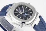 Nautilus 5726 Complicated SS PPF 1:1 Best Edition Blue Textured Dial on Blue Rubber Strap A324 - Image 4
