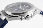 Nautilus 5726 Complicated SS PPF 1:1 Best Edition Blue Textured Dial on Blue Rubber Strap A324 - Image 6