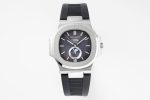 Nautilus 5726 Complicated SS PPF 1:1 Best Edition Gray Textured Dial on Black Rubber Strap A324