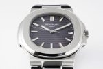 Nautilus 5711/1A PPF 1:1 Best Edition Gray Textured Dial on Black Rubber Strap - Image 4