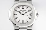Nautilus 5711/1A PPF 1:1 Best Edition White Textured Dial on Black Rubber Strap - Image 6