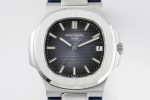 Nautilus 5711/1A PPF 1:1 Best Edition Blue Textured Dial on Blue Rubber Strap - Image 4