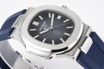 Nautilus 5711/1A PPF 1:1 Best Edition Blue Textured Dial on Blue Rubber Strap - Image 6