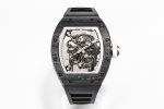 RM055 Real NTPT ZF 1:1 Best Edition Skeleton White Dial on Black Rubber Strap NH05A V3