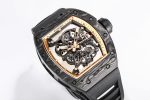 RM055 NTPT KVF Best Edition Skeleton Dial Gold on Black Rubber Strap - Image 2