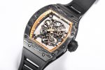 RM055 NTPT KVF Best Edition Skeleton Dial Gold on Black Rubber Strap - Image 4
