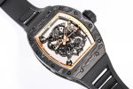 RM055 NTPT KVF Best Edition Skeleton Dial Gold on Black Rubber Strap - Image 5