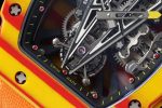 RM027-03 Real Tourbillon RMF Best Edition Orange/Red Carbon Skeleton Dial on Orange Nylon Strap - Image 5