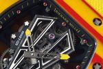 RM027-03 Real Tourbillon RMF Best Edition yellow/Red Carbon Skeleton Dial on Orange Nylon Strap - Image 5