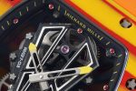 RM027-03 Real Tourbillon RMF Best Edition Orange/Red Carbon Skeleton Dial on Orange Rubber Strap - Image 5