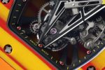 RM027-03 Real Tourbillon RMF Best Edition Orange/Red Carbon Skeleton Dial on Orange Rubber Strap - Image 2