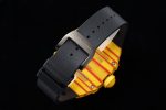 RM027-03 Real Tourbillon RMF Best Edition Orange/Red Carbon Skeleton Dial on Black Rubber Strap - Image 6