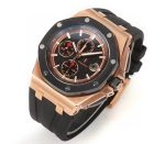 Royal Oak Offshore 44mm Forged Carbon RG Bezel JF 1:1 Best Edition Black Dial on Rubber Strap A3126 V2 - Image 2