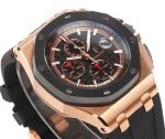 Royal Oak Offshore 44mm Forged Carbon RG Bezel JF 1:1 Best Edition Black Dial on Rubber Strap A3126 V2 - Image 3