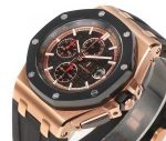 Royal Oak Offshore 44mm Forged Carbon RG Bezel JF 1:1 Best Edition Black Dial on Rubber Strap A3126 V2 - Image 4