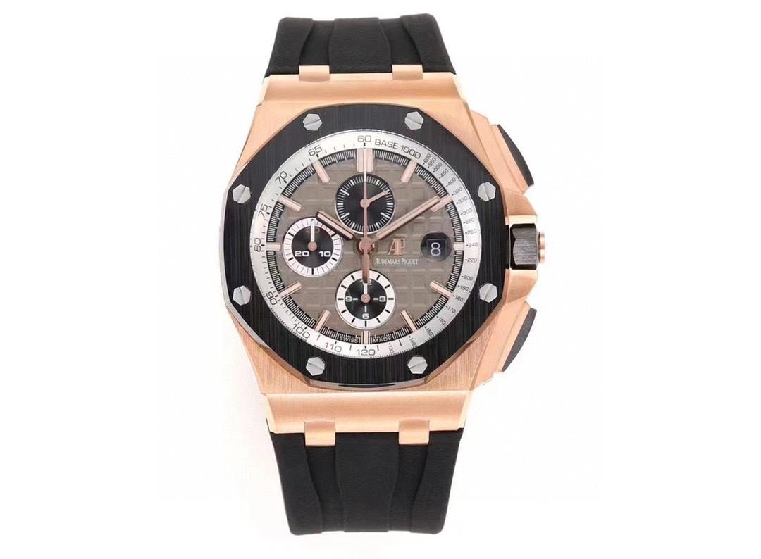 Royal Oak Offshore 44mm RG Germany Edition JF 1:1 Best Edition on Rubber Strap A3126 V2