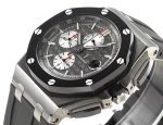 Royal Oak Offshore 44mm SS Ceramic Bezel JF 1:1 Best Edition Gray Dial on Rubber Strap A3126 V2 - Image 4