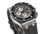 Royal Oak Offshore 44mm SS Ceramic Bezel JF 1:1 Best Edition Gray Dial on Rubber Strap A3126 V2 - Image 2