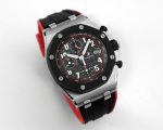 Royal Oak Offshore JF 1:1 Best Edition “Dark Knight” on Black/Red Rubber Strap A3126 - Image 2