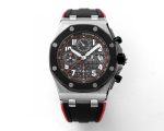 Royal Oak Offshore JF 1:1 Best Edition “Dark Knight” on Black/Red Rubber Strap A3126