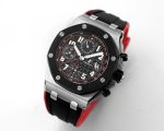 Royal Oak Offshore JF 1:1 Best Edition “Dark Knight” on Black/Red Rubber Strap A3126 - Image 3