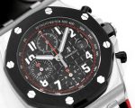 Royal Oak Offshore JF 1:1 Best Edition “Dark Knight” on Black/Red Rubber Strap A3126 - Image 4