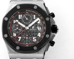Royal Oak Offshore JF 1:1 Best Edition “Dark Knight” on Black/Red Rubber Strap A3126 - Image 5