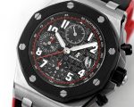 Royal Oak Offshore JF 1:1 Best Edition “Dark Knight” on Black/Red Rubber Strap A3126 - Image 6