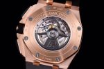 Royal Oak Offshore 44mm RG Ceramic Bezel JF 1:1 Best Edition Black/White Dial on Rubber Strap A3126 V2 - Image 7