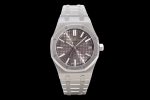 Royal Oak 41mm 15510 "50th Anniversary" SS ZF 1:1 Best Edition Gray Textured Dial on SS Bracelet A4302