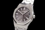 Royal Oak 41mm 15510 "50th Anniversary" SS ZF 1:1 Best Edition Gray Textured Dial on SS Bracelet A4302 - Image 3