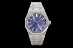 Royal Oak 41mm 15510 "50th Anniversary" SS ZF 1:1 Best Edition Blue Textured Dial on SS Bracelet A4302