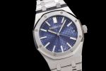 Royal Oak 41mm 15510 "50th Anniversary" SS ZF 1:1 Best Edition Blue Textured Dial on SS Bracelet A4302 - Image 2