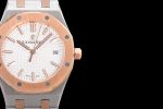 Royal Oak 77351 Ladies SS/RG NTF Best Edition White Dial RG Bezel on SS/RG Bracelet A5800 - Image 4