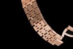 Royal Oak 77351 Ladies RG NTF Best Edition White Dial Diamonds Bezel on RG Bracelet A5800 - Image 8
