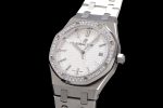 Royal Oak 77351 Ladies SS NTF Best Edition White Dial Diamonds Bezel on SS Bracelet A5800 - Image 3