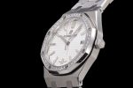 Royal Oak 77351 Ladies SS NTF Best Edition White Dial Diamonds Bezel on SS Bracelet A5800 - Image 6