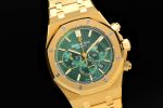 Royal Oak Chrono 26331BA YG OMF 1:1 Best Edition Green Dial on YG Bracelet A7750 - Image 2