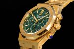 Royal Oak Chrono 26331BA YG OMF 1:1 Best Edition Green Dial on YG Bracelet A7750 - Image 6