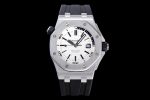 Royal Oak Offshore Diver 15710 JF 1:1 Best Edition White Dial on Black Rubber Strap A3120