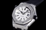 Royal Oak Offshore Diver 15710 JF 1:1 Best Edition White Dial on Black Rubber Strap A3120 - Image 3